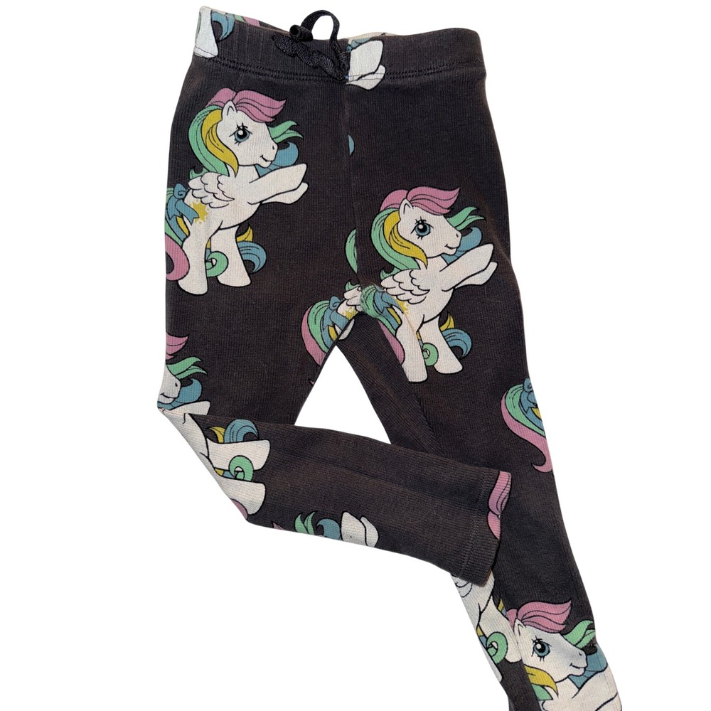 Zara Kids My Little Pony Ribbed Leggings Gray Size 3 Years 98cm